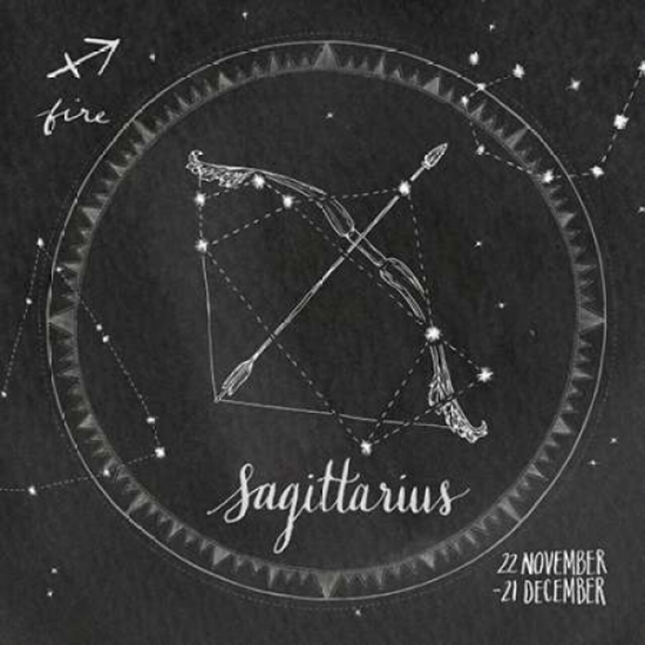 Night Sky Sagittarius Poster Print by Sara Zieve Miller - Item # VARPDX21252